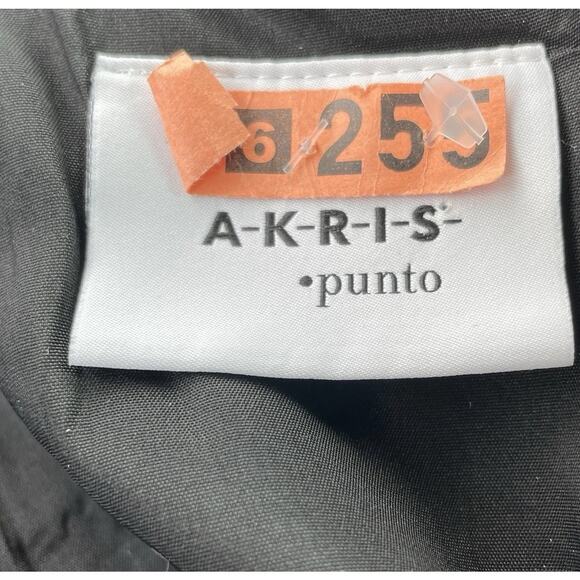 Akris Punto Women's Black Wool Blend & Tweed Sleeveless Midi Shift Dress Sz 8 M - Picture 6 of 15